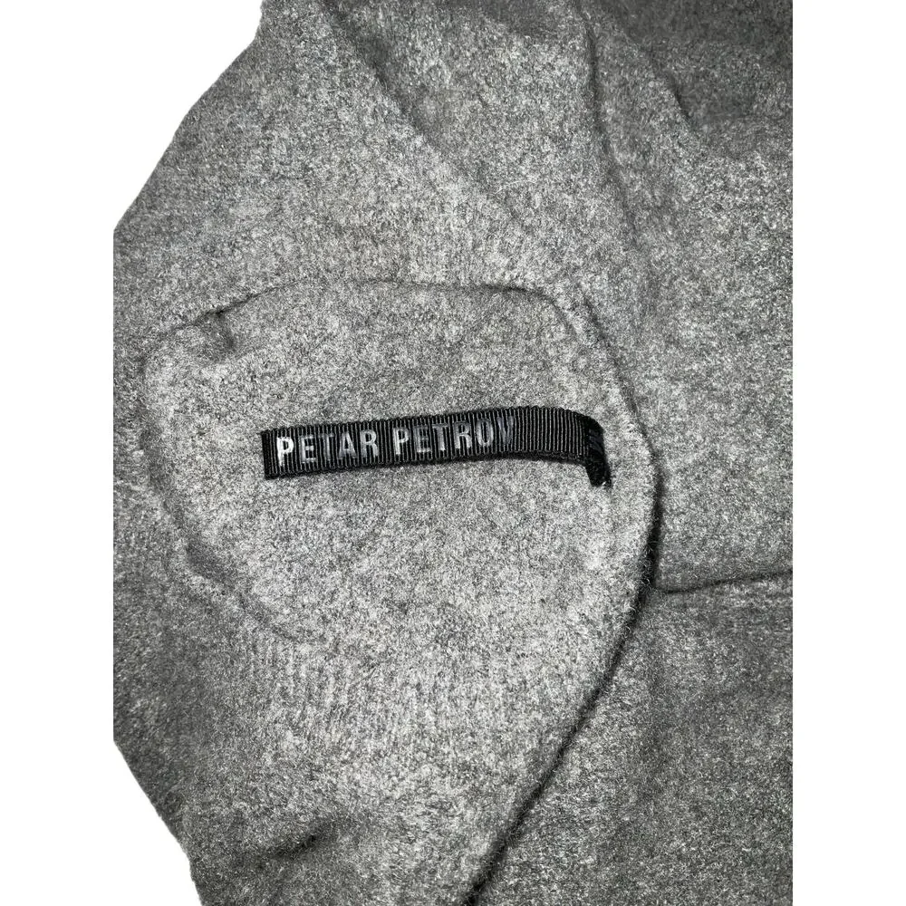 Petar Petrov Stretch Gray Old School Sweater Size Medium
